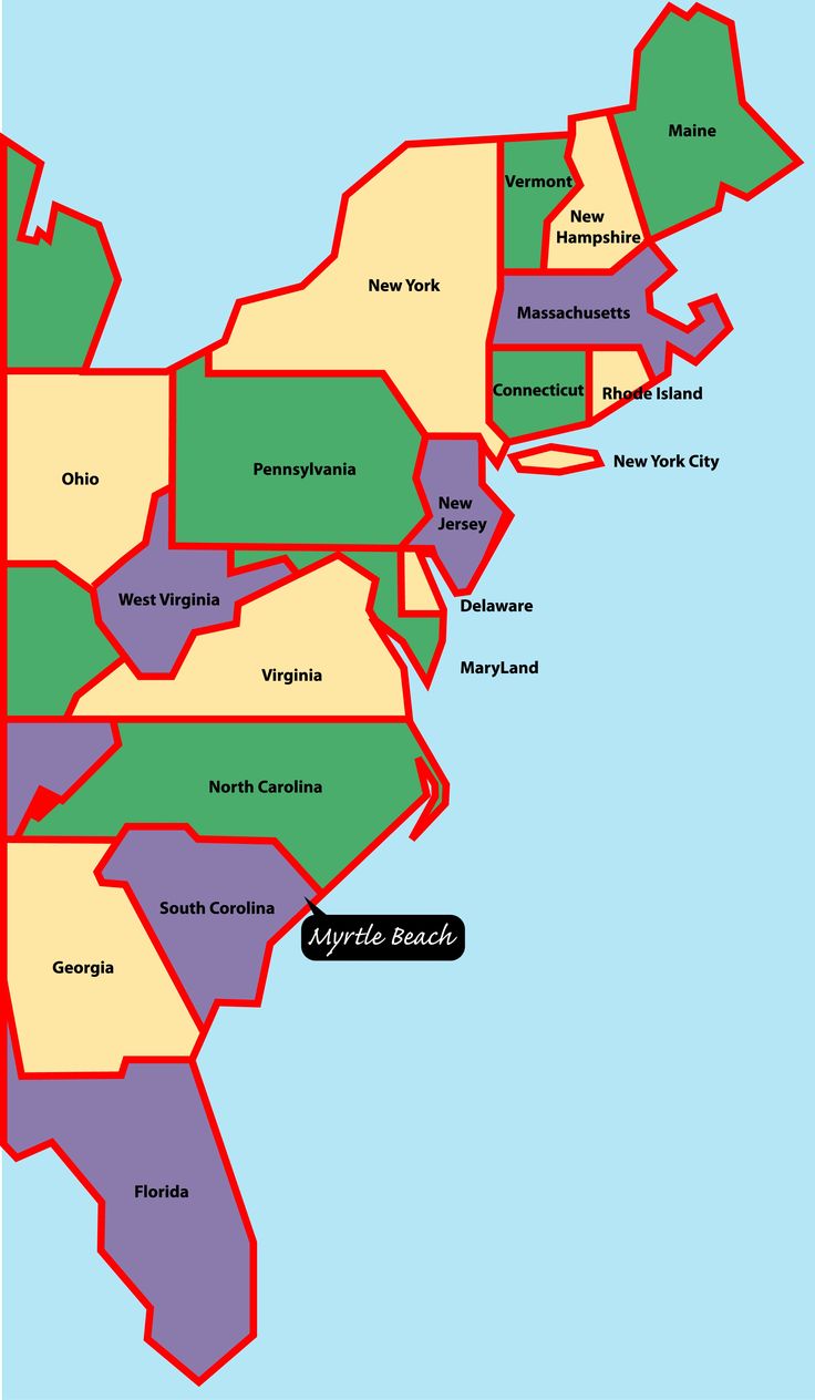 Ambitious And Combative East Coast Map