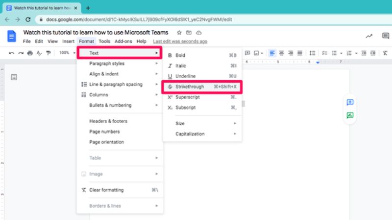 What Is Strikethrough In Google Docs? Simple Fix